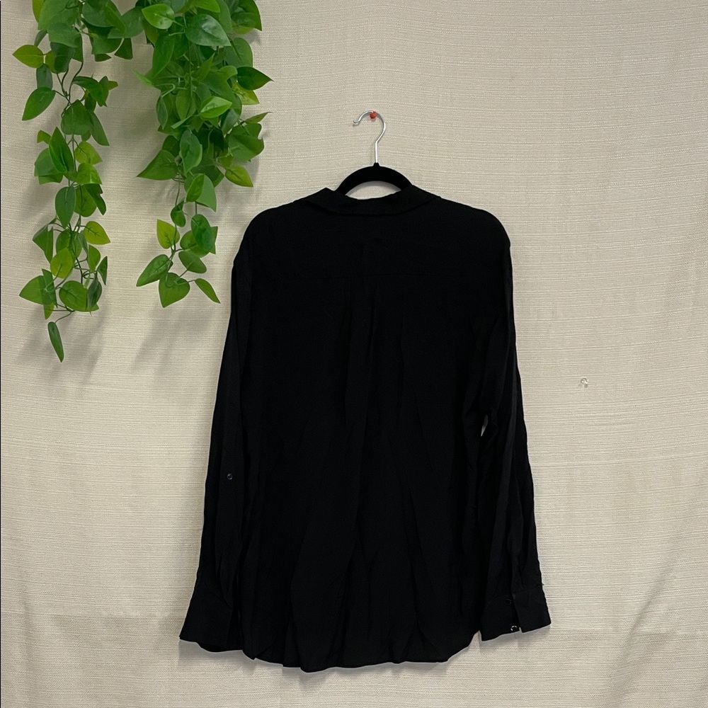 Zara Black Button Down Shirt - Picture 2 of 3
